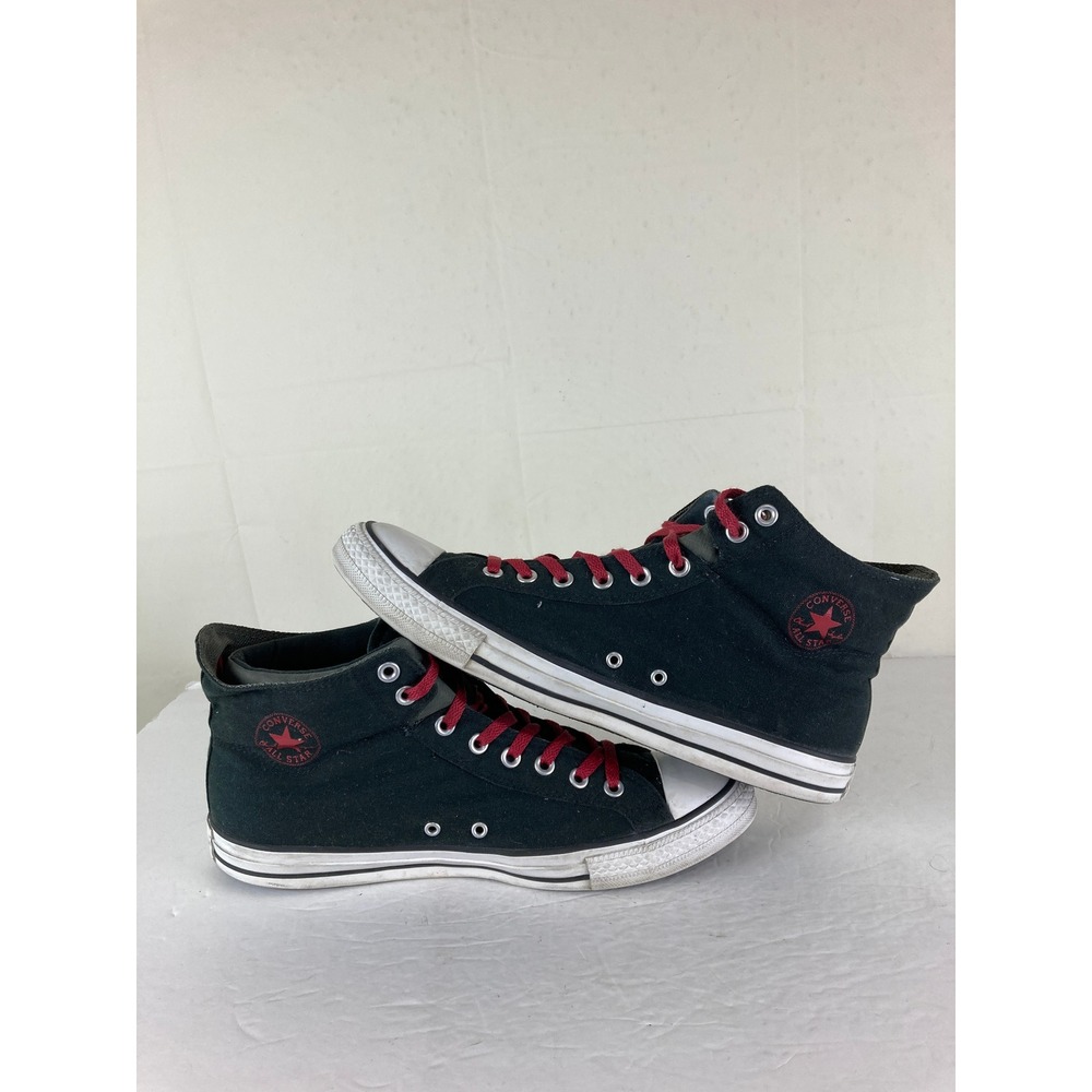 Converse Chuck Taylor All Star Mens 12 Mid Fold Over Sneakers Streetwear Grunge - Picture 8 of 12